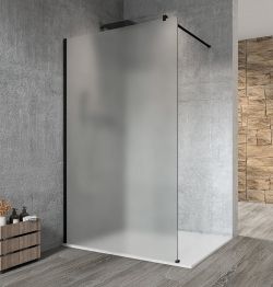 VARIO BLACK modułowa kabina prysznicowa narożna Walk-In, szkło matowe, 1300 mm