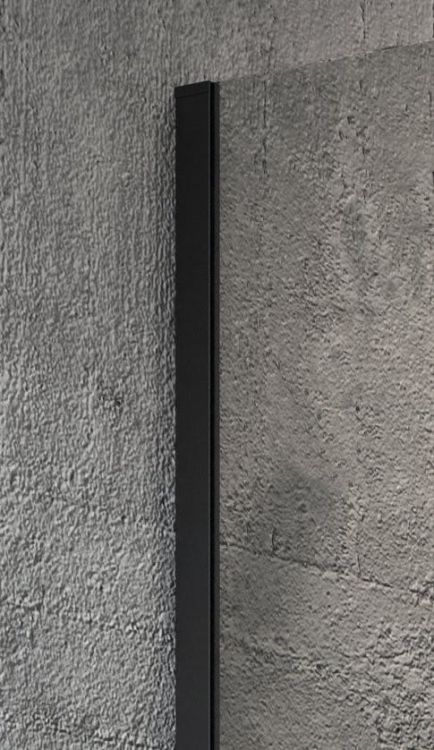 VARIO BLACK modułowa kabina prysznicowa narożna Walk-In, szkło czyste, 1000 mm
