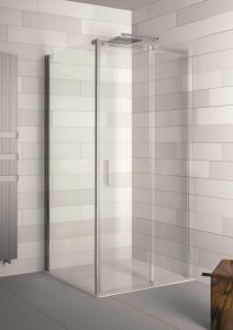Kabina prysznicowa 140x80 cm z drzwiami przesuwnymi Riho Ocean O203 G006009120 chrom prawa