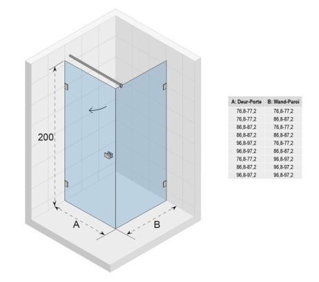 Przejdź do produktu Kabina prysznicowa kwadratowa 90x90 cm z drzwiami uchylnymi Riho Scandic NXT X201 G001040120 prawa chrom
