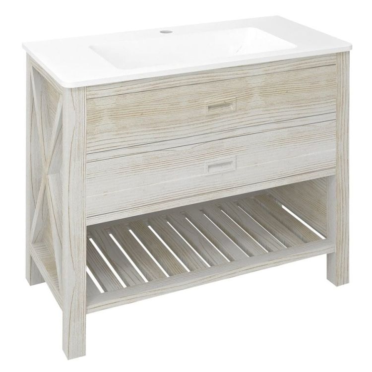 BRAND szafka umywalkowa 90,5x86x51cm, starobiała