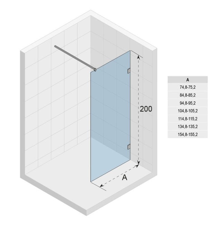 Ścianka prysznicowa Riho Scandic NXT X400