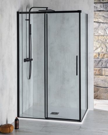 Przejdź do produktu ALTIS BLACK prostokątna kabina prysznicowa 1200x800 mm, wariant L/P