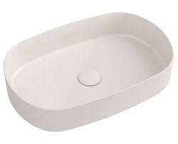 INFINITY OVA umywalka ceramiczna nablatowa 55x36 cm, Ivory
