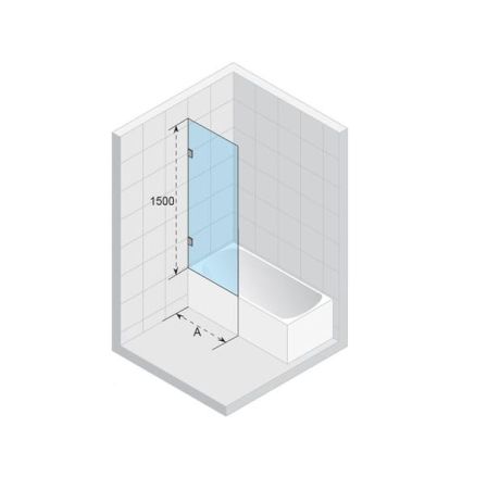 Przejdź do produktu Parawan nawannowy 90x150 cm Riho Scandic NXT X409 G001162120 chrom