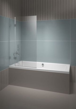 Przejdź do produktu Parawan nawannowy 95 cm Riho Scandic NXT X109V G001155120 chrom lewy