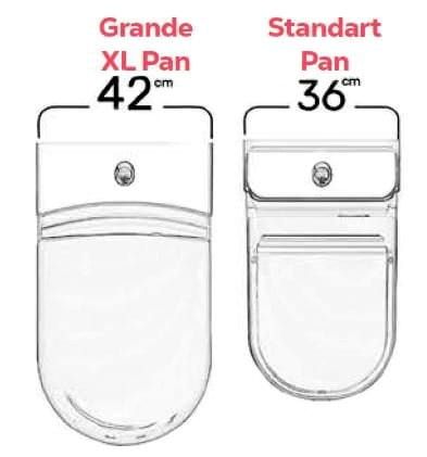 GRANDE kombi WC XL, odpływ dolny / tylny, biala