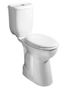 Kompakt WC podwyższone 36,3x67,2cm, dolny odpływ