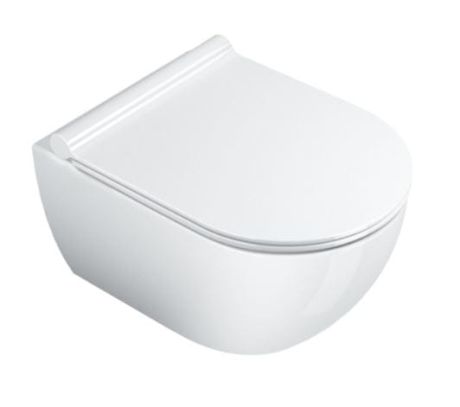Przejdź do produktu Miska wisząca Catalano wc Newflush 50x35 z deską w komplecie 1VSS50R00+5SCSTP000