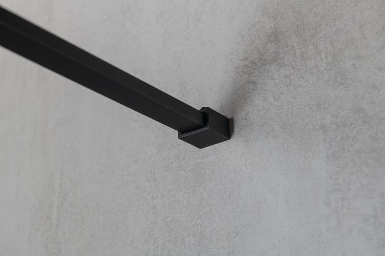 VARIO BLACK kabina modułowa prysznicowa Walk-In, montaż do podłogi, szkło dymione, 1000 mm