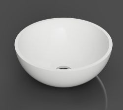THIN umywalka nablatowa, 245x110mm, biały mat