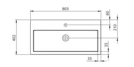 Przejdź do produktu Umywalka naszafkowa prostokątna 80x40 cm Riho Spring Vow W004007105 biały mat