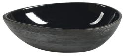 PRIORI  Umywalka ceramiczna nablatowa,51x38 cm, czarny