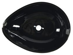PRIORI  Umywalka ceramiczna nablatowa,51x38 cm, czarny