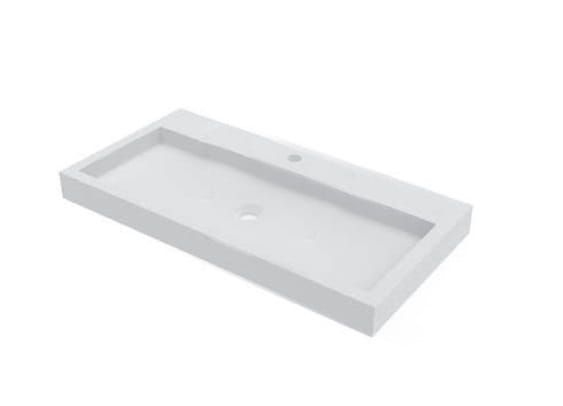 Umywalka naszafkowa prostokątna 60x40 cm Riho Spring Vow W004006105 biały mat