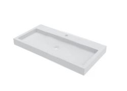 Umywalka naszafkowa prostokątna 80x40 cm Riho Spring Vow W004007105 biały mat