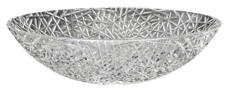 Przejdź do produktu PURUS grawerowana szklana umywalka nablatowa, 50x36cm, czysta