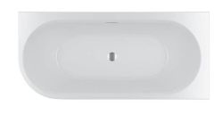 Wanna wolnostojąca narożna 184x84 cm z hydromasażem Sparkle i oświetleniem LED Riho Corner BD05005S1WI1170 biały połysk praw
