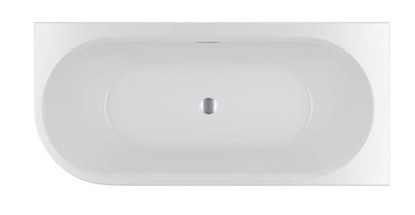 Wanna wolnostojąca narożna 184x84 cm z hydromasażem Sparkle i oświetleniem LED Riho Corner BD05005S1WI1170 biały połysk praw