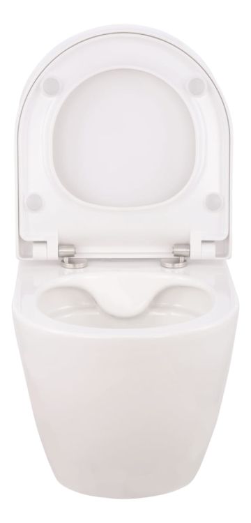 Miska WC bezkołnierzowa wisząca 36x45 cm z deską wolnoopadającą Sanitop Ocura 04875 0