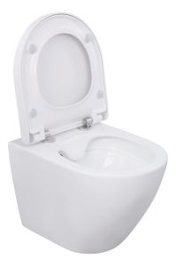 Miska WC bezkołnierzowa wisząca 36x45 cm z deską wolnoopadającą Sanitop Ocura 04875 0