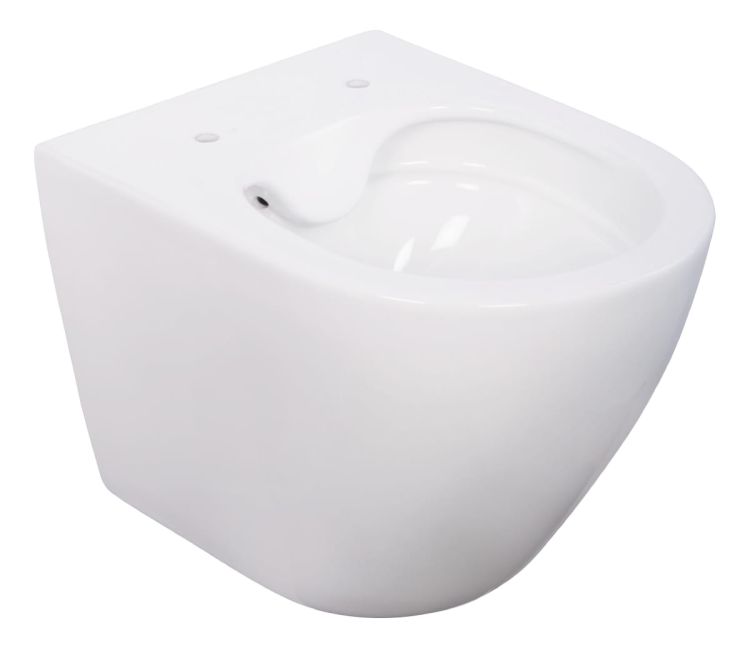 Miska WC bezkołnierzowa wisząca 36x45 cm z deską wolnoopadającą Sanitop Ocura 04875 0