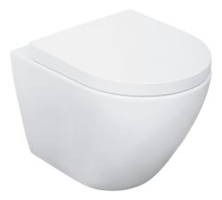 Miska WC bezkołnierzowa wisząca 36x45 cm z deską wolnoopadającą Sanitop Ocura 04875 0