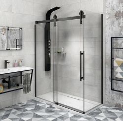 VOLCANO BLACK kabina prysznicowa 1500x800mm wariant L/P