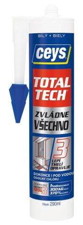Przejdź do produktu TOTAL TECH EXPRESS, klej i kit, 290 ml, biały