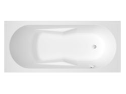 Wanna narożna prostokątna 170x75 cm Riho Lazy B079001005 prawa biały połysk