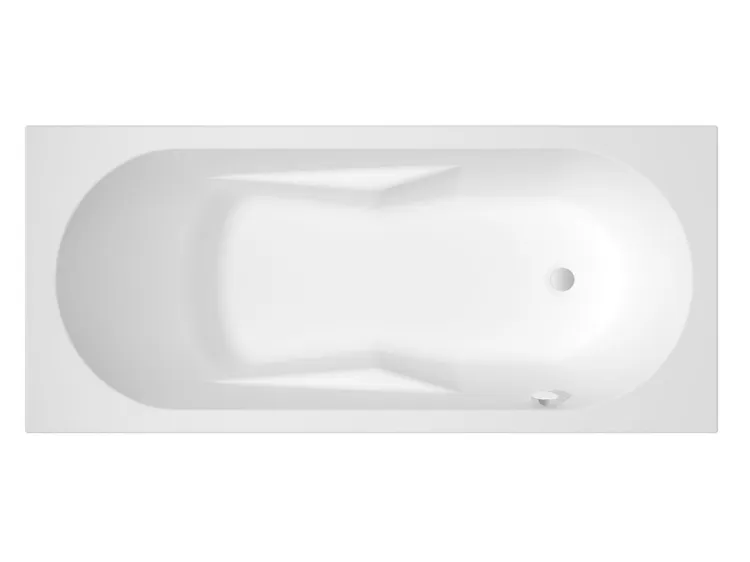 Wanna narożna prostokątna 170x75 cm Riho Lazy B079001005 prawa biały połysk