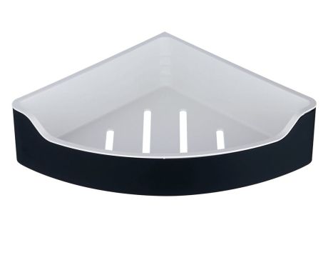 Przejdź do produktu SAMBA półka narożna do kabiny prysznicowej, 218x63x218mm, czarny