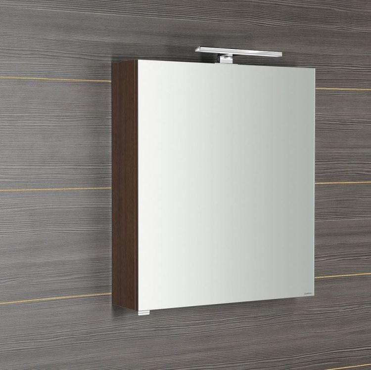RIWA szafka z lustrem, oświetlenie LED, 50x70x17cm, sosna rustykalna