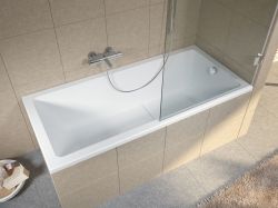 Wanna prostokątna 170x80cm do zabudowy Riho Lusso Plus B006001005 biały połysk