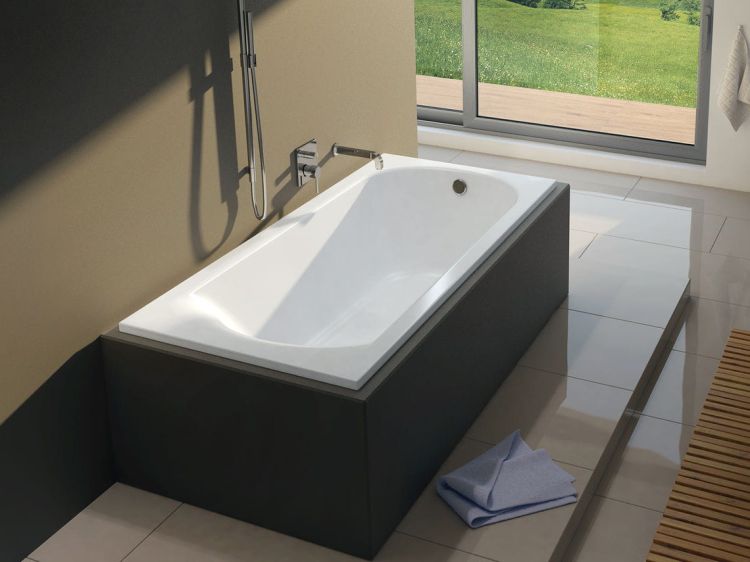 Wanna prostokątna 170x70cm do zabudowy Riho Miami B060001005 biały połysk