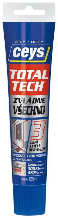 TOTAL TECH EXPRESS, klej i kit, 125 ml, biały