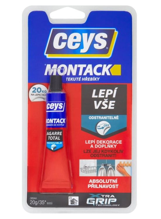 MONTACK KLEJ USUWALNY  uniwesalny klej montażowy, 20 g