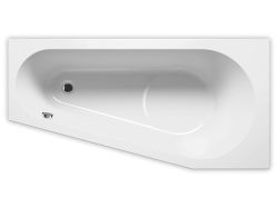 Wanna asymetryczna narożna 160x80 cm Riho Delta Plug&Play B069007005 lewa biały połysk