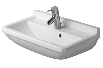 Przejdź do produktu Umywalka Compact z przelewem 55x37cm, Duravit Starck 3 030155