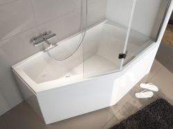 Wanna asymetryczna narożna 160x90cm Riho Geta B030001005 lewa biały połysk