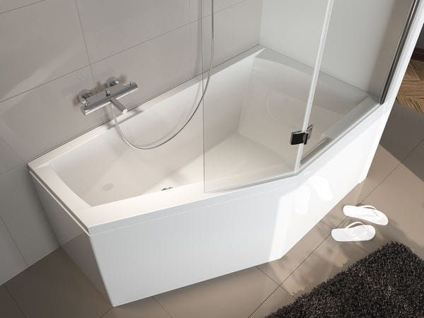 Wanna asymetryczna narożna 160x90cm Riho Geta B030001005 lewa biały połysk