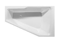 Wanna narożna asymetryczna 170x90 cm z akrylową obudową gotowa do montażu Riho Rethink Space Plug&Play B114005005 lewa biały połysk