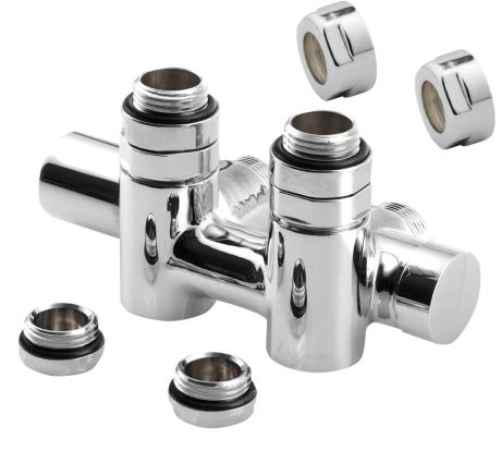 Przejdź do produktu TWIN COMBI zestaw przyłączeniowy zespolony, lewy, rozstaw 50mm, chrom