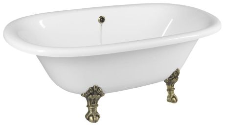 Przejdź do produktu REGATA wanna wolnostojąca 175x85x61cm, nogi brąz, biała