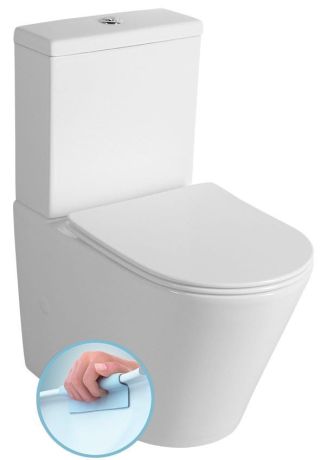 Przejdź do produktu PACO kompakt WC, Rimless, odpływ pionowy/poziomy, biały