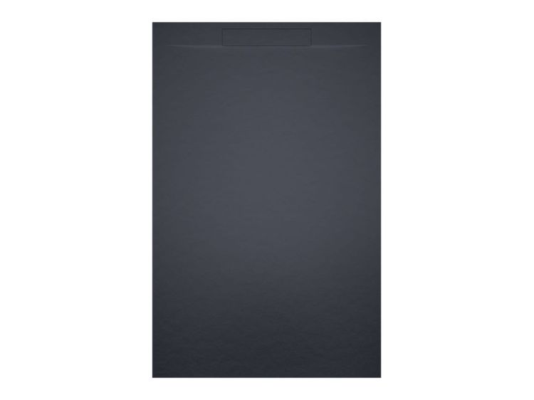 Brodzik prostokątny płaski 160x90 cm Riho Isola D007019080 antracyt mat