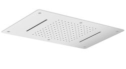 Głowica prysznicowa sufitowa, 2xkaskada, 700x380mm,stal nierdzewna polerowana