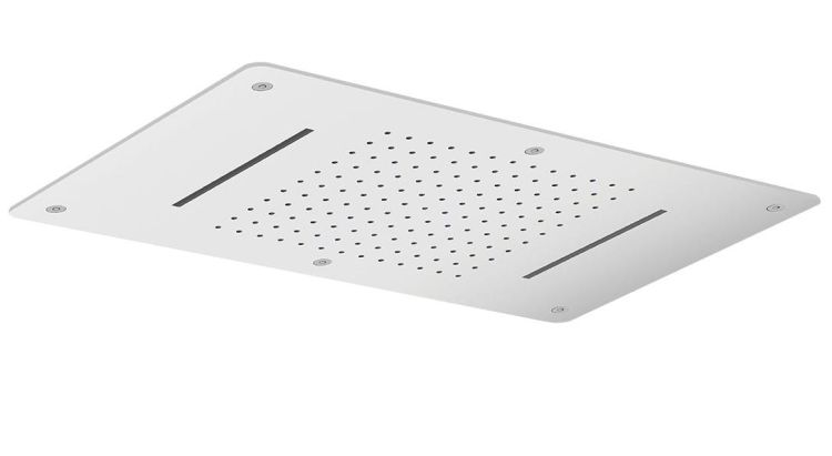 Głowica prysznicowa sufitowa, 2xkaskada, 700x380mm,stal nierdzewna polerowana
