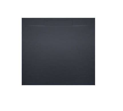 Przejdź do produktu Brodzik kwadratowy płaski 100x100 cm Riho Isola D007023080 antracyt mat