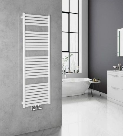 Przejdź do produktu TONDI grzejnik łazienkowy 450x1330 mm, podłączenie centralne, biały